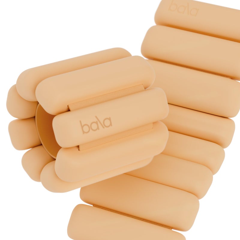 Bala Bangles Wrist & Ankle Weights for Women & Men - 2 lb Adjustable Weighted Bands - Soft Silicone Arm & Leg Weights for Pilates, Yoga, Walking, Barre, Home Workout & Strength Training Exercise - Image 1