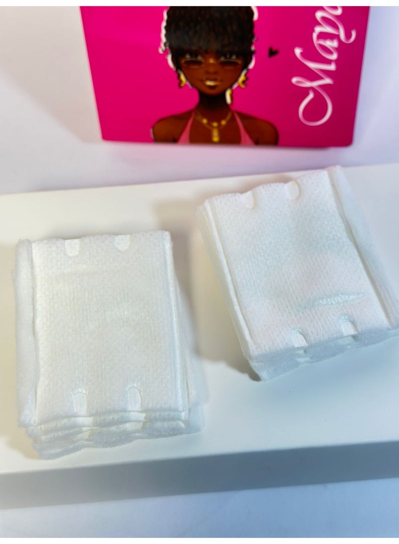 Disposable 3-Layer Double-Sided Double Effect Facial Make-up Remover Cotton Pads Certified Premium Skin Care 100PCS - Image 2