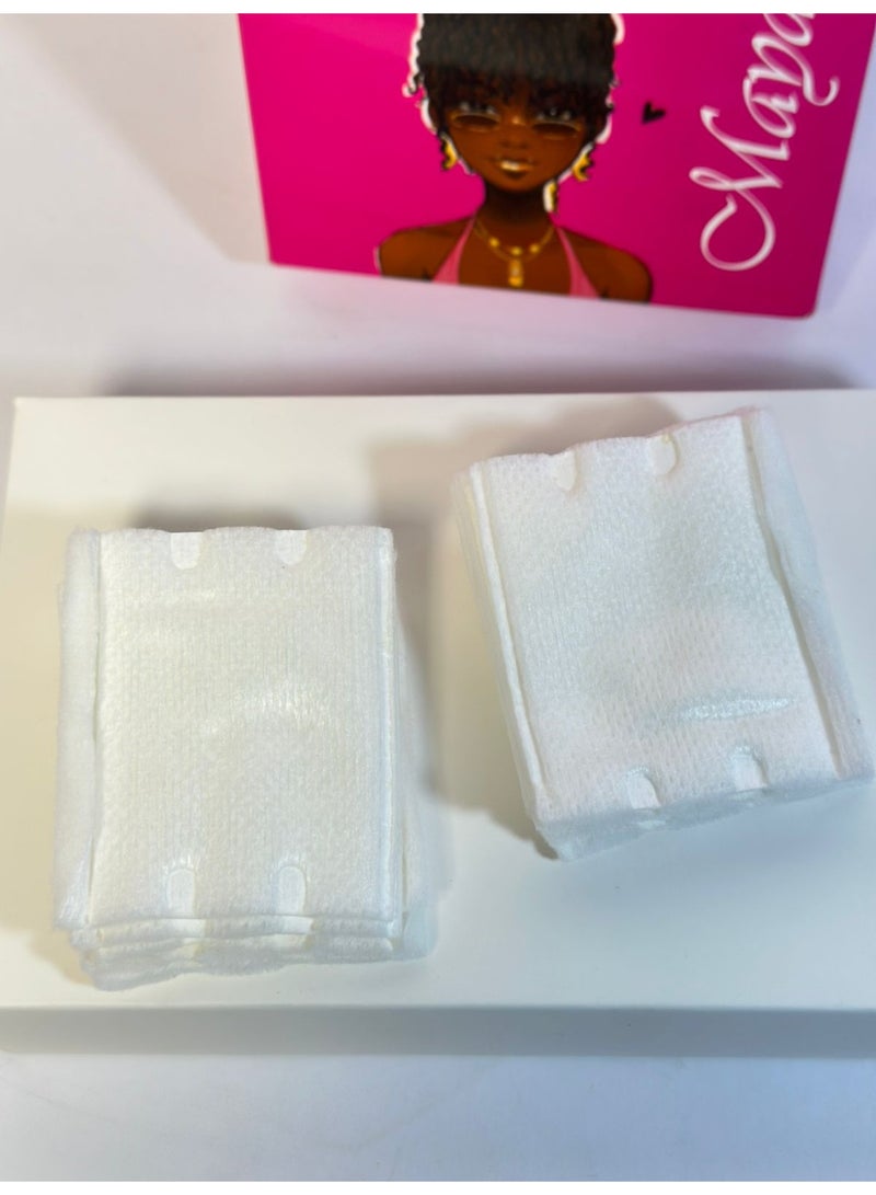 Disposable 3-Layer Double-Sided Double Effect Facial Make-up Remover Cotton Pads Certified Premium Skin Care 100PCS - Image 1