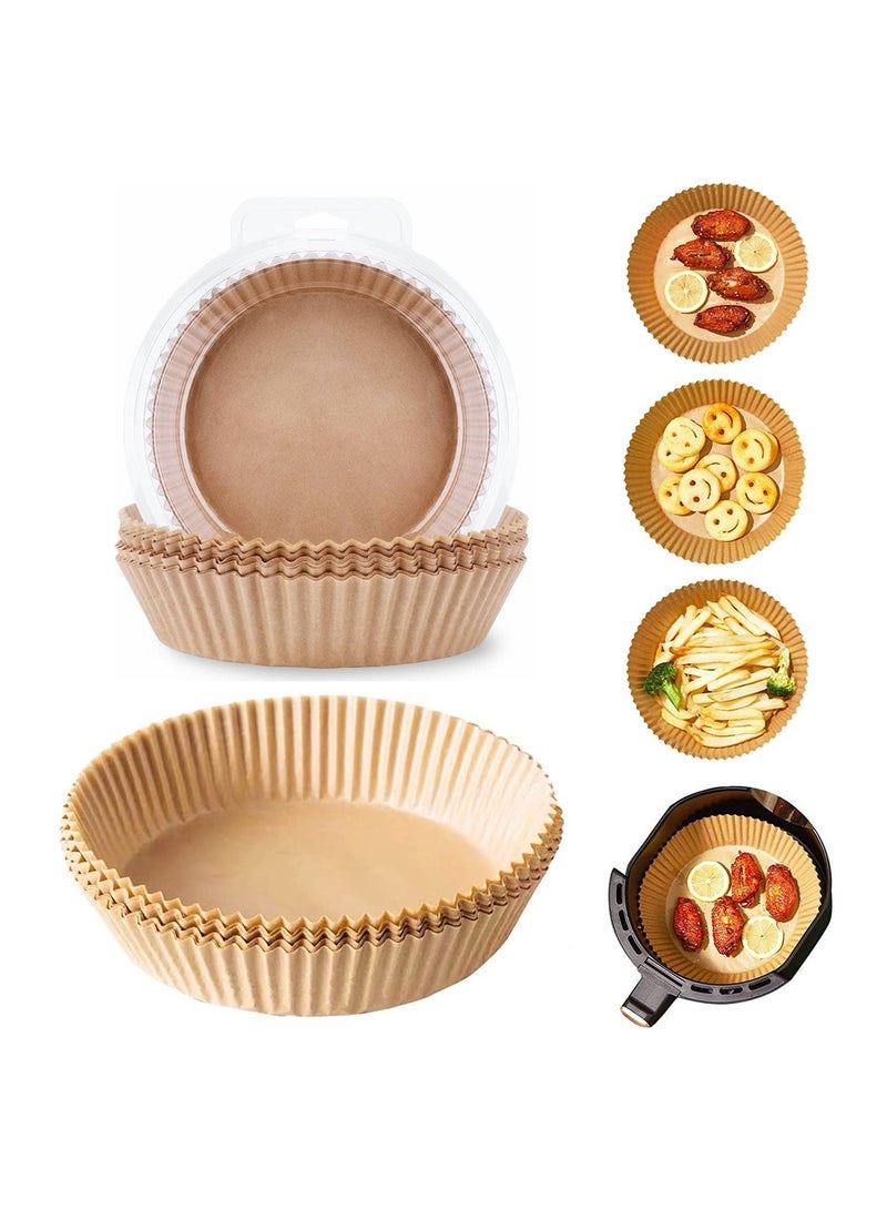 50 Pieces Food Grade Air Fryer Parchment Paper Waterproof Non-Stick Parchment Paper for Air Fryer Oven Baking - Image 1