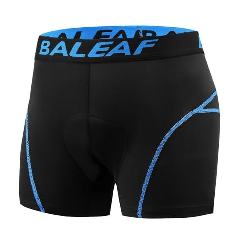 baleaf Men's 3D Padded Bike Shorts Cycling Underwear MTB Liner Road Biking Bicycle Clothes Blue S - Image 2