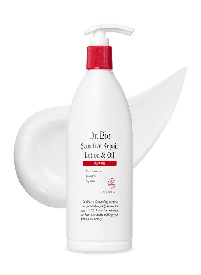 Dr.Bio Lotion & Oil (8.81oz/250ml, Deep Hydration and Soothing Relief Body Lotion for Sensitive and Extremely Dry Skin, Moisturizer with Ceramide, Panthenol, and Probiotics, Korean Skin Care - Image 1