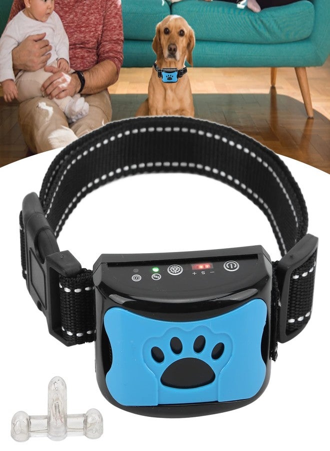 Ashata Anti Dog Bark Collar, Dog Barking Collar, USB Rechargeable Vibration Intelligent Recognition Training Collar 7 Sensitivity (Sky Blue) - Image 3