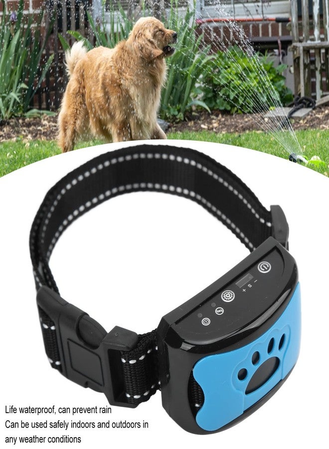 Ashata Anti Dog Bark Collar, Dog Barking Collar, USB Rechargeable Vibration Intelligent Recognition Training Collar 7 Sensitivity (Sky Blue) - Image 4