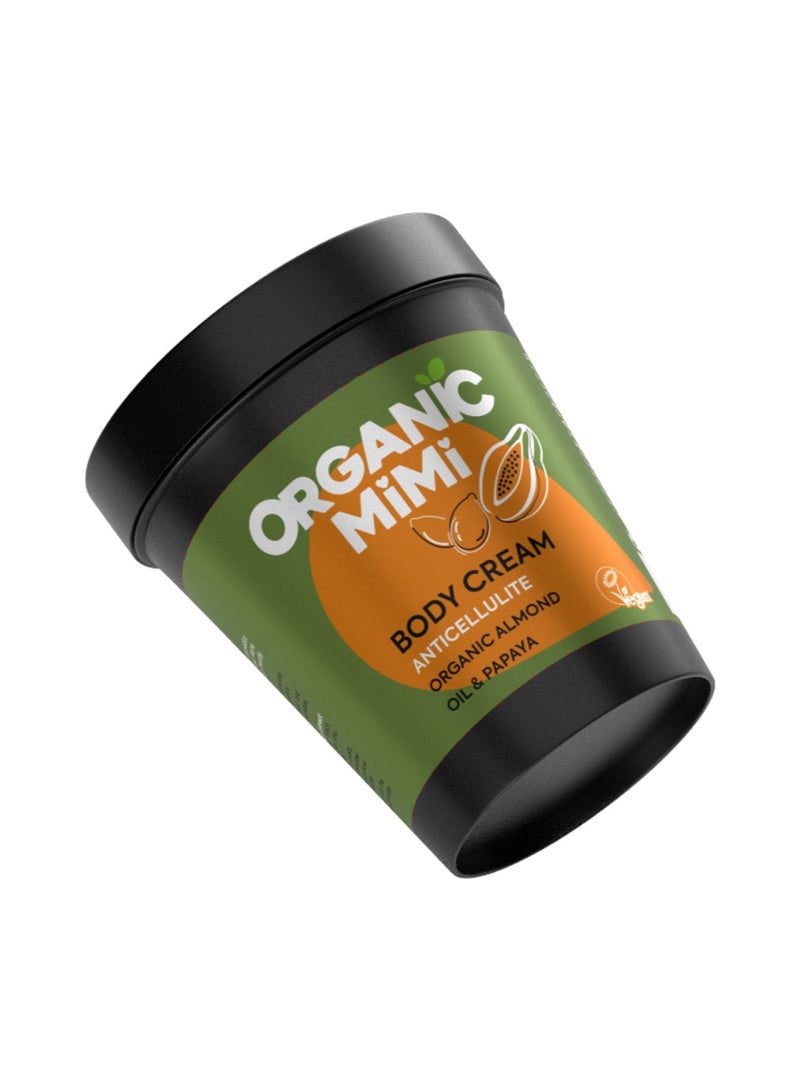 Organic Mimi Almond & Papaya Anticellulite Body Cream 200ml - Image 2
