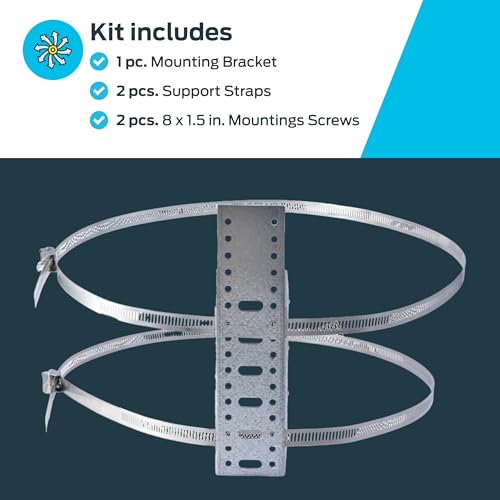 HoldRite QuickStrap Universal Expansion Tank Water Heater Wall Mounting Bracket, Stainless Steel, QS-U - Image 4