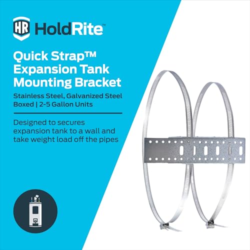HoldRite QuickStrap Universal Expansion Tank Water Heater Wall Mounting Bracket, Stainless Steel, QS-U - Image 2