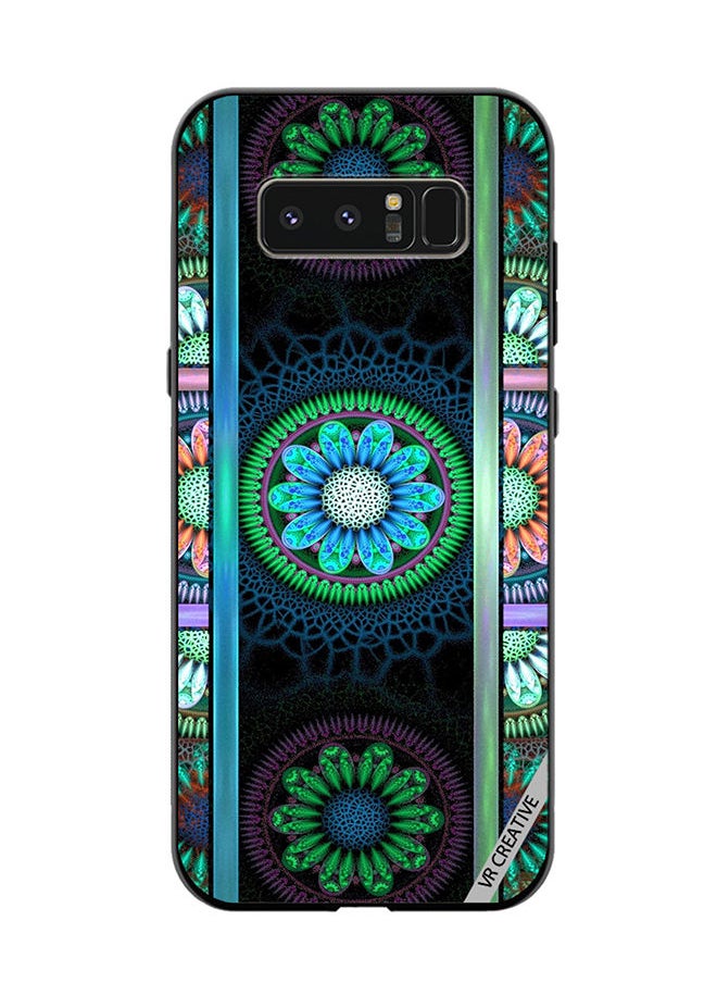 VR CREATIVE - Protective Case Cover For Samsung Galaxy Note 8 Flower Design Multicolour - Image 1