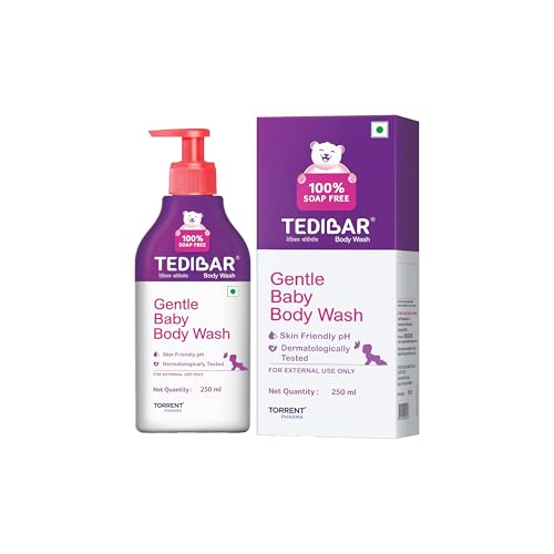 Tedibar - Body wash for Babies| 100% soap & Alkali free | Skin-friendly pH 5.5| Recommended by pediatricians | Prevents Dryness & Rashes | Suitable for Newborn Baby| 250ml - Image 1