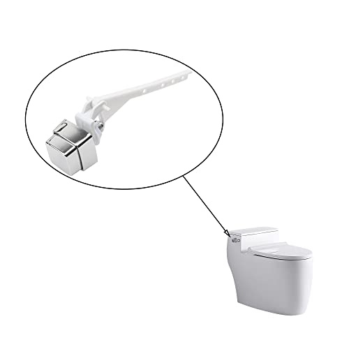 Rrina 2Pcs Push Button Toilet Flush Lever Handle, Universal Side Mount Toilet Trip Lever Tank Flush Lever - Image 5