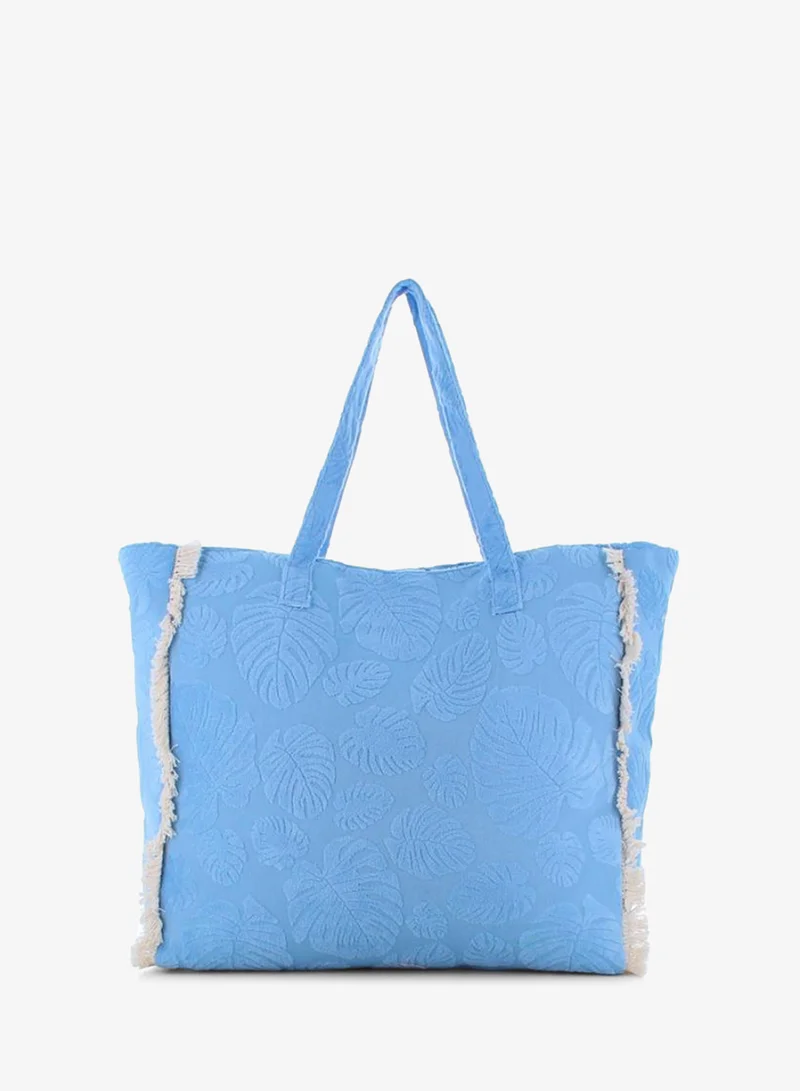 مارينا جالانتي Marina Galanti Women's Lotzorai Terry-Effect Fabric Beach Bag – Light Blue