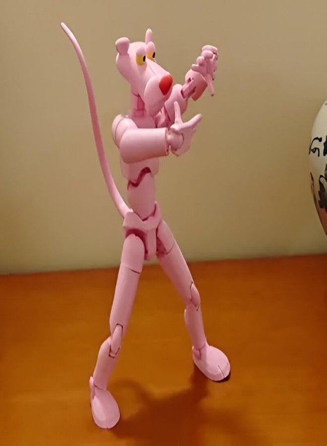 Beoals Panther Action Figure Toy, Pink, Poseable Collectible Plasticoy, Articulated Joints,Figure Toy - Image 2