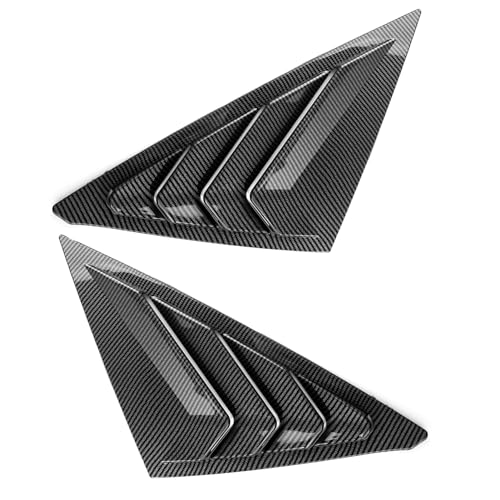 CKE for 11th Gen Civic Hatchback Compatible with Honda Civic 2025 2024 2023 2022 Accessories Sport Car Exterior Rear Side Window Louvers Air Vent Scoop Shades Cover Blinds -Carbon Fiber Style - Image 4