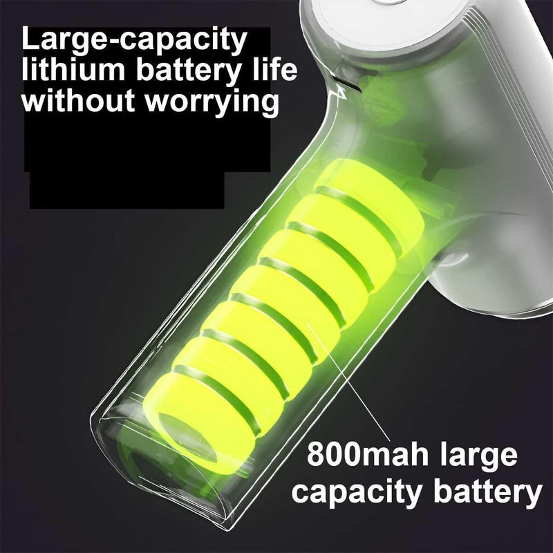 SYOSI Cordless Hand Mixer, Portable Electric Whisk with 3 Speed Modes, Handheld Egg Beater with 2 Detachable Stir Whisks, Compact Design (White) - Image 3