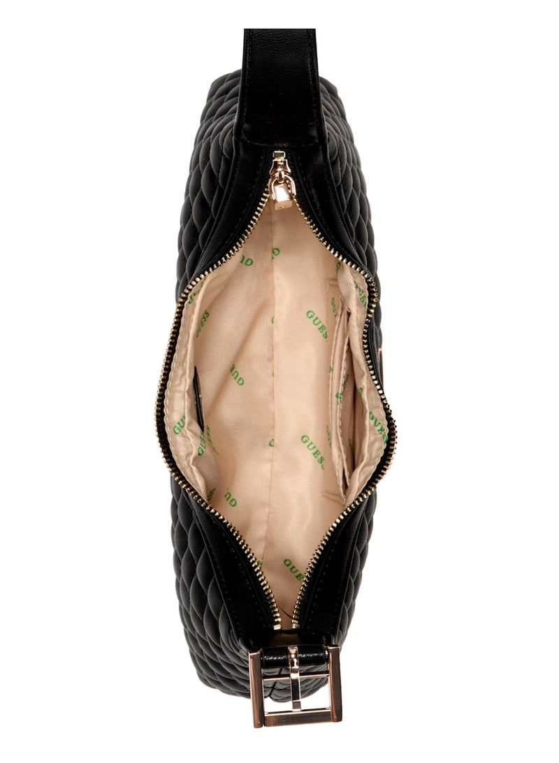 جس حقيبة كتف مبطنة نسائية من إيكو رينيه باللون الأسود - Image 3