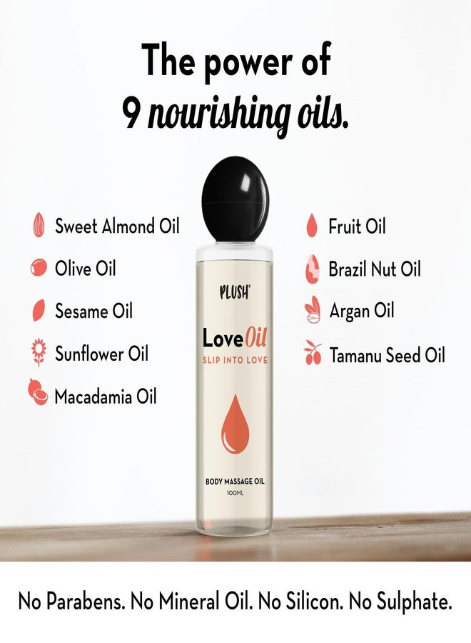 Plush LoveOil Luxurious Body Massage Oil | For Deep Hydration, Intimate Moments & Relaxation | 100% Natural & Organic Ingredients | For Him & Her | Soothing, Non-Sticky & Suitable for All Skin Types. - Image 4