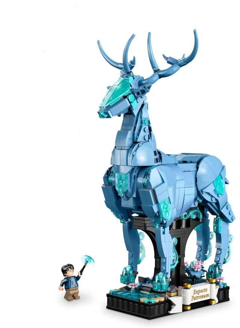 Harry Potter Expecto Patronum Collectible 2-in-1 Building Set  Birthday Gift Idea for Teens or Fans  Build and Display Patronus Set for Fans of The Wizarding World  - Image 1
