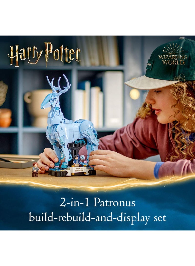 Harry Potter Expecto Patronum Collectible 2-in-1 Building Set  Birthday Gift Idea for Teens or Fans  Build and Display Patronus Set for Fans of The Wizarding World  - Image 2