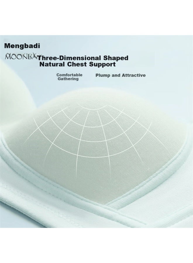 Moonbadi Girls' Bra For Ages 16-18, Stage 3 High School Cotton High Elasticity Comfortable Wireless Bra - Image 2