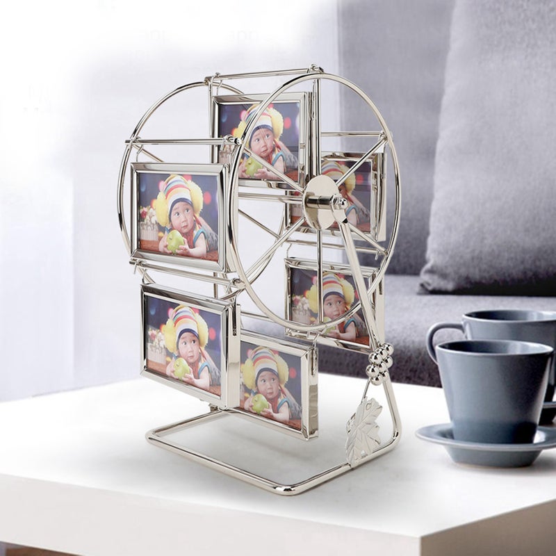 Unique Rotating Wheel Rack Photo Picture Frame Wedding Photography Studio Home Decoration - Image 3