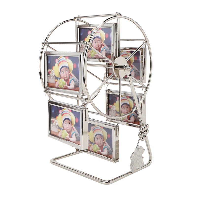 Unique Rotating Wheel Rack Photo Picture Frame Wedding Photography Studio Home Decoration - Image 5