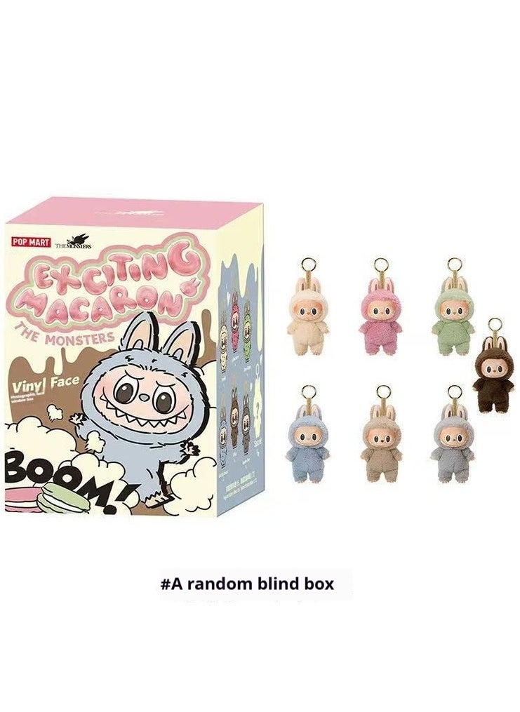 POP MART Labubu Generation I Heart Macaron Vinyl Face Blind Box Plush Doll Toy Ornaments-Specifications:A Random One Of The First Generation-Color:High Quality  - Image 1