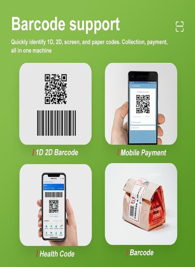 Yanzeo Desktop Barcode Scanner Automatic High Speed Omnidirectional Hands-Free 1D/2D QR Platform Scanner - Image 4