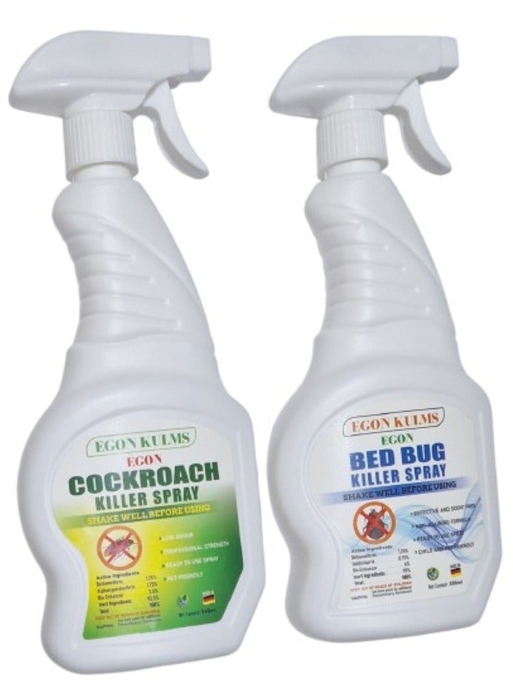 Generic Cockroach Spray & Bed Bug Spray Combo 2x500ml