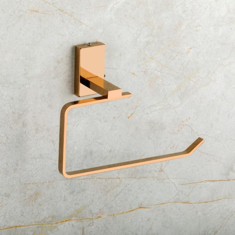 Cordial 304 Stainless Steel Napkin Ring for Washbasin | Towel Ring for Kitchen | Towel Hanger | Towel Stand | Bathroom Accessories (Pack of 1_Rose Gold-Pvd Finish) - Image 2