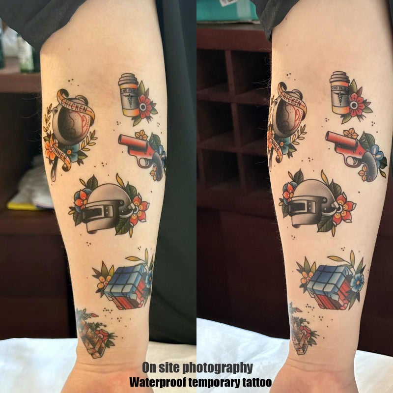 Roarhowl 51 tattoo sets,American retro tattoos, retro and innovative designs, beautiful small tattoos, temporary tattoos for adults and kids - Image 4