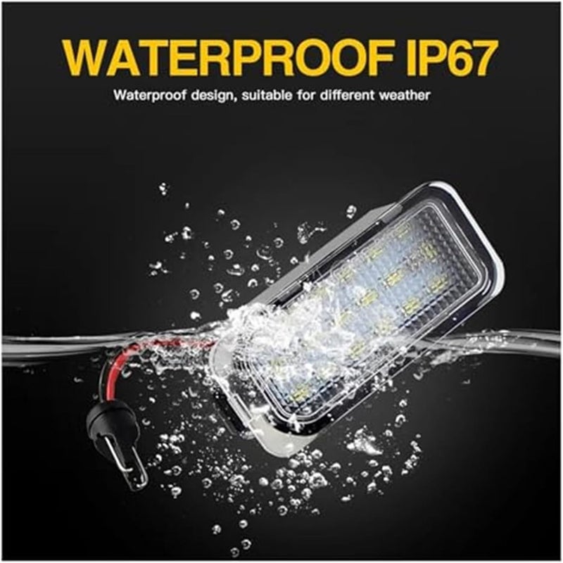 Wivplex 2PCS Error Free License Plate Light for Jaguar - Image 4