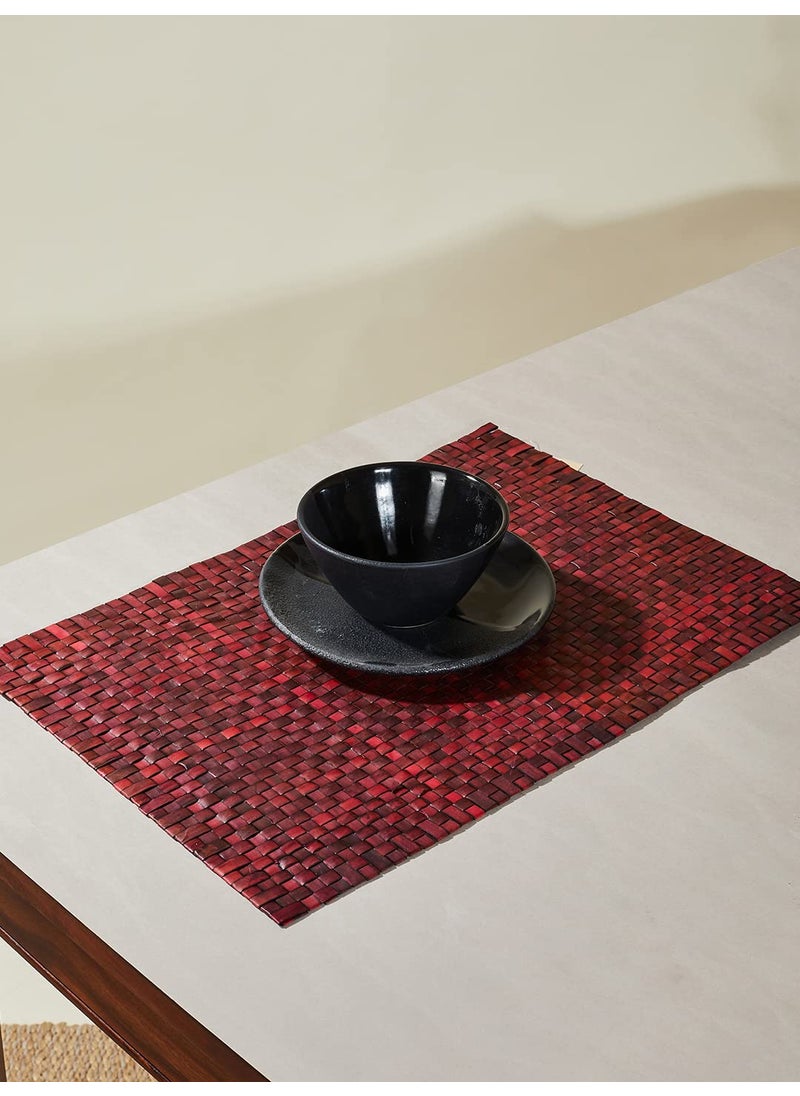 Fabindia Fabindia Red Paatee Natural Fibre Mat  - Image 1