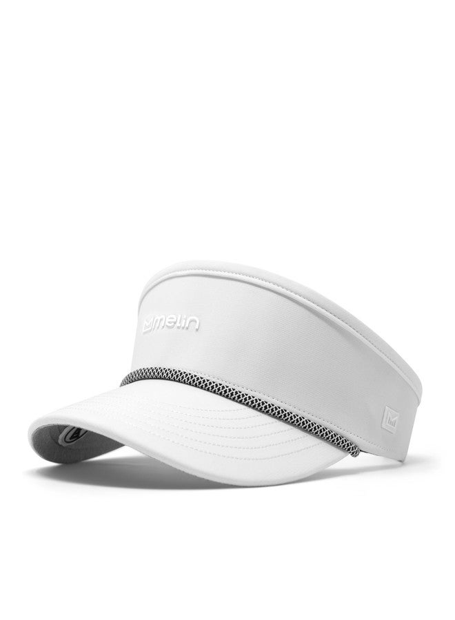 melin Coast Hydro, White, Mens Sun Visor, Sun Hats for Women & Men, Water-Resistant, Golf, Running, Workout, or Beach Hat, Medium-Large - Image 1