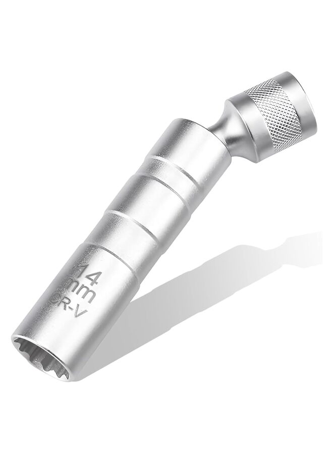 Generic 3/8" Spark Plug Socket with Enhanced Magnetic Design Swivel Thin Wall Spark Plug Socket 360 Degree Swivel Suitable for Most Car Motorcycle 12 Point  - Image 1