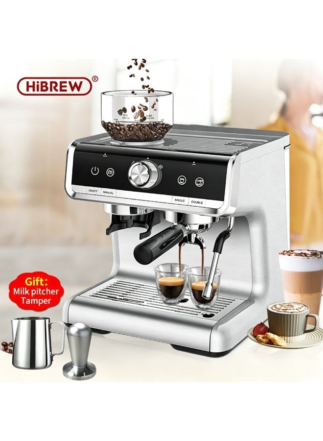 HiBREW Barista Pro Bean to Espresso,Cafetera Commercial Level Coffee Machine with Full Kit for Cafe Hotel Restaurant H7 - Image 1