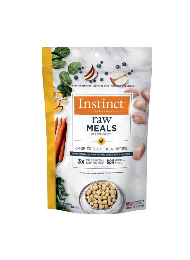 غريزة وجبات طعام قطط خام مجففة بالتجميد خالية من الحبوب، 9.5 أونصة (عبوة واحدة) - Image 1