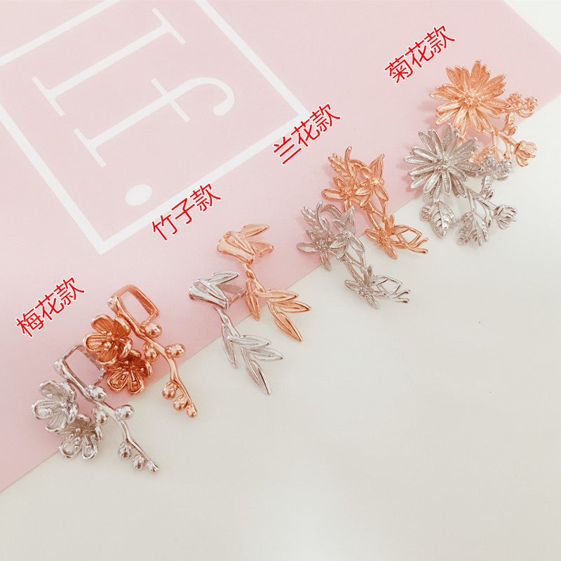 S925 Fancy Pendant Buckle Jade Thick Brand Jade Pair Clip Crystal Beeswax Buckle Large Pendant Amber Silver Buckle - Image 4