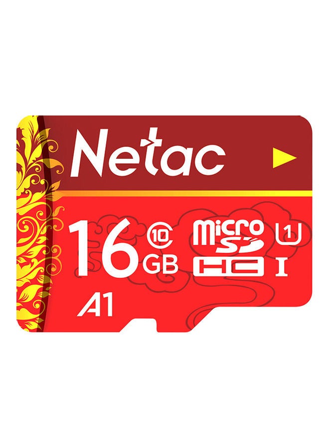 Netac MicroSD U1 C10 Traffic Recorder Memory Card Red - Image 1