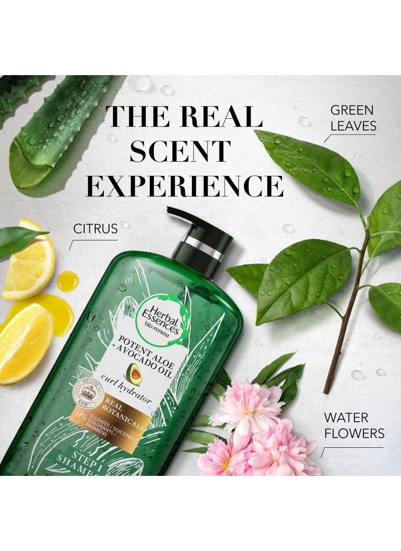 Herbal Essences Sulfate Free Potent Aloe + Avocado Oil Hair Shampoo to Cleanse and Hydrate Curls New Size - Image 4