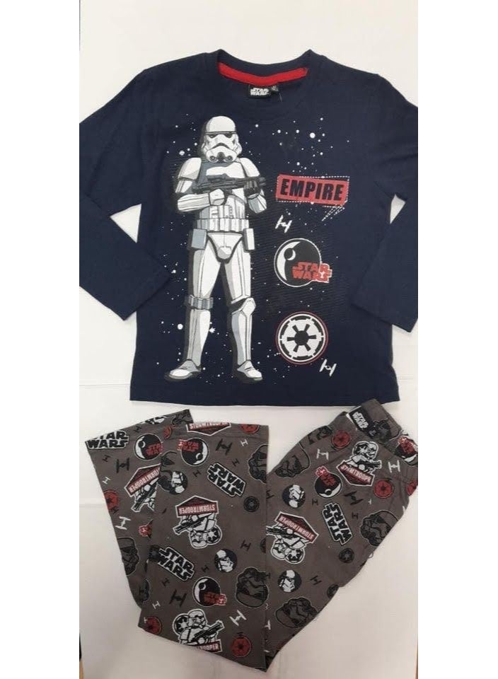 ستار ورز بيجامة حرب النجوم للأولاد بأكمام طويلة من قطن 100% kids tv - Image 2