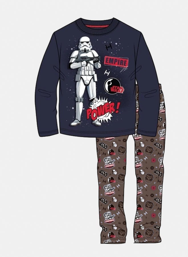 ستار ورز بيجامة حرب النجوم للأولاد بأكمام طويلة من قطن 100% kids tv - Image 1