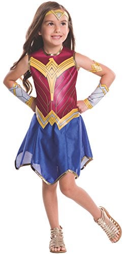 Rubies Costume Batman vs Superman Dawn of Justice Wonder Woman Value Costume Large Red Blue Gold 620611_L - Image 1