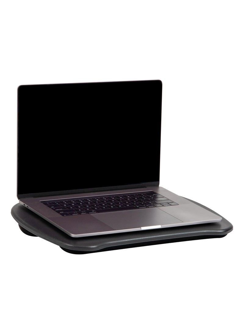Mind Reader Mind Reader Lap Desk Laptop Stand Bed Desk Couch Lap Table Cushion Portable Dorm Plastic 17L x 125W x 25H Black 