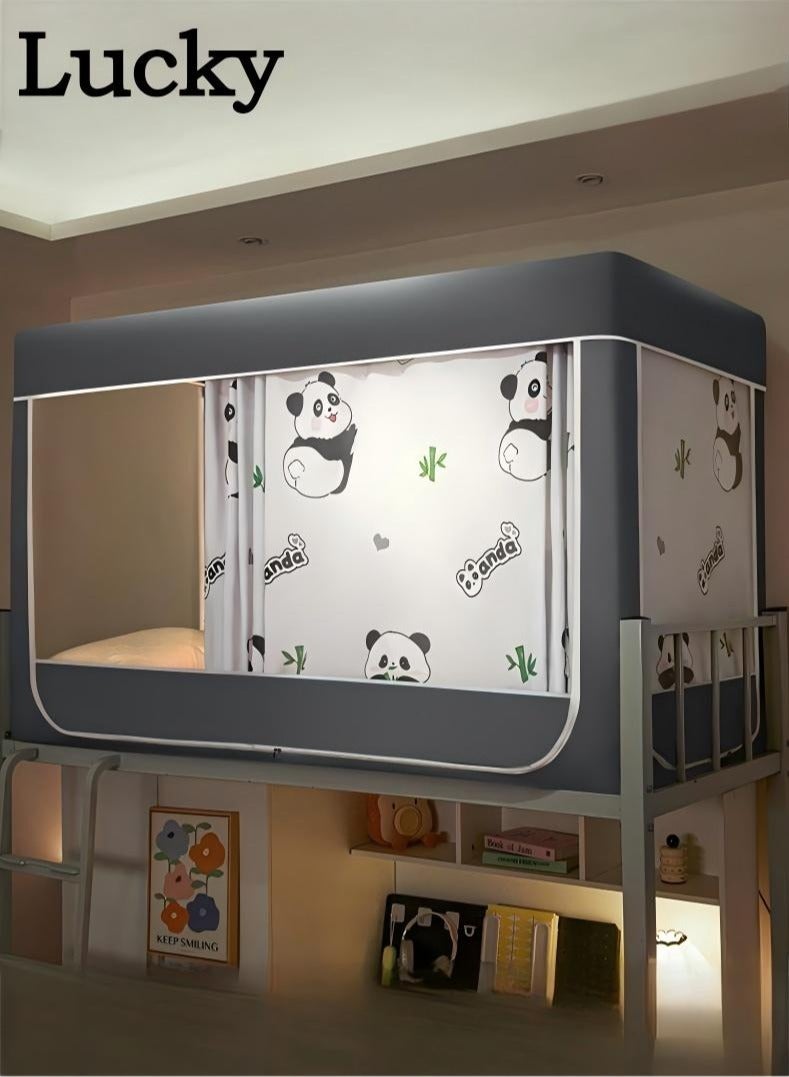 لاكي خيام مظلة السرير ستارة تعتيم ستارة خيمة سرير واحد ستارة قماش تظليل الطالب مظلة السرير ناموسية نوم الطالب حماية الخصوصية - Image 1