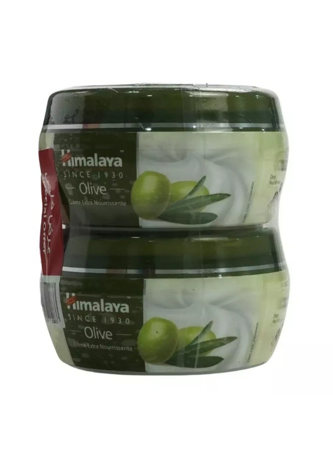 Himalaya كريم هيمالايا المغذي الإضافي بزيت الزيتون، 150 مل لكل قطعة - عبوة من قطعتين - Image 2