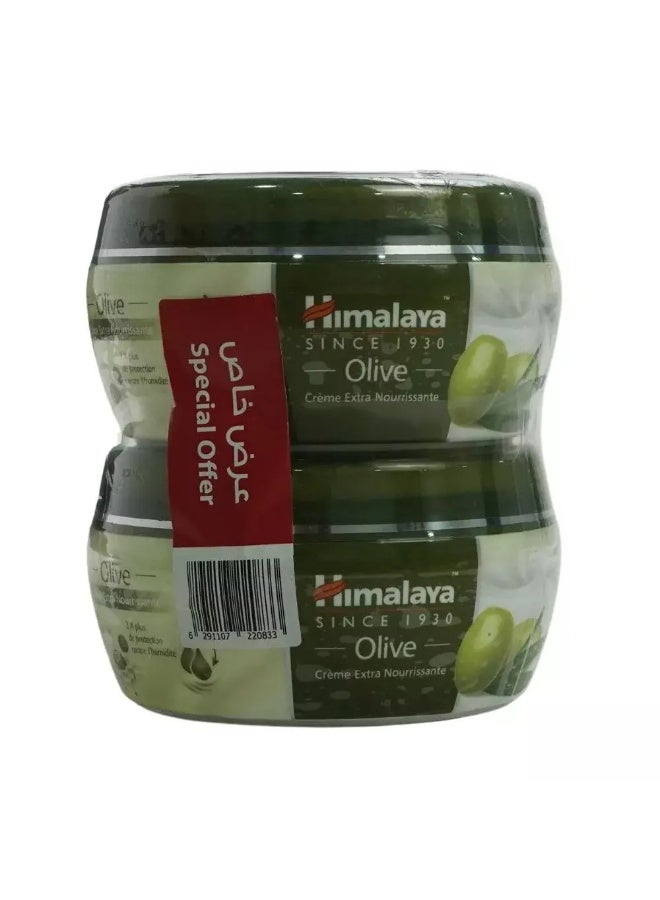 Himalaya كريم هيمالايا المغذي الإضافي بزيت الزيتون، 150 مل لكل قطعة - عبوة من قطعتين - Image 1
