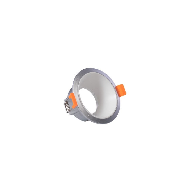 Jana Light Empty round plastic spotlight with a thin lip, silver and white, Jana Light LT-230 quantity 10 - Image 2