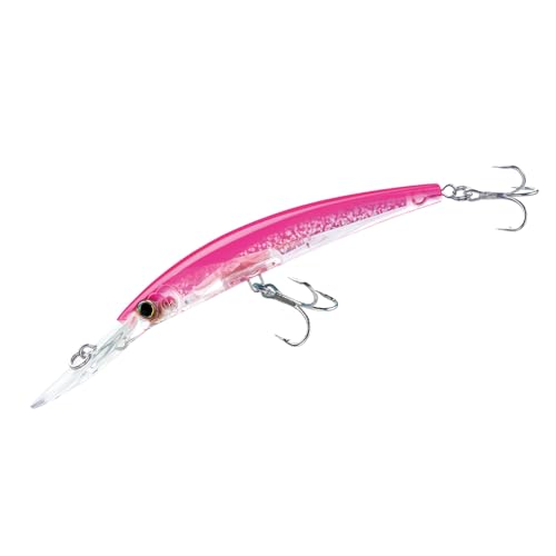Yo-Zuri Crystal 3D Minnow Deep Diver Lure, Fluorescent Pink, 6-Inch - Image 1