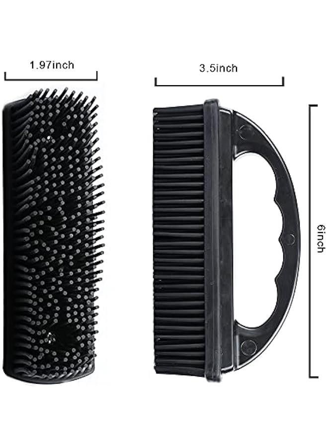 Silicone Pet Hair Remover Brush for Cleaning and Grooming Home Black color Fur and Lint Removal Tool - Image 4