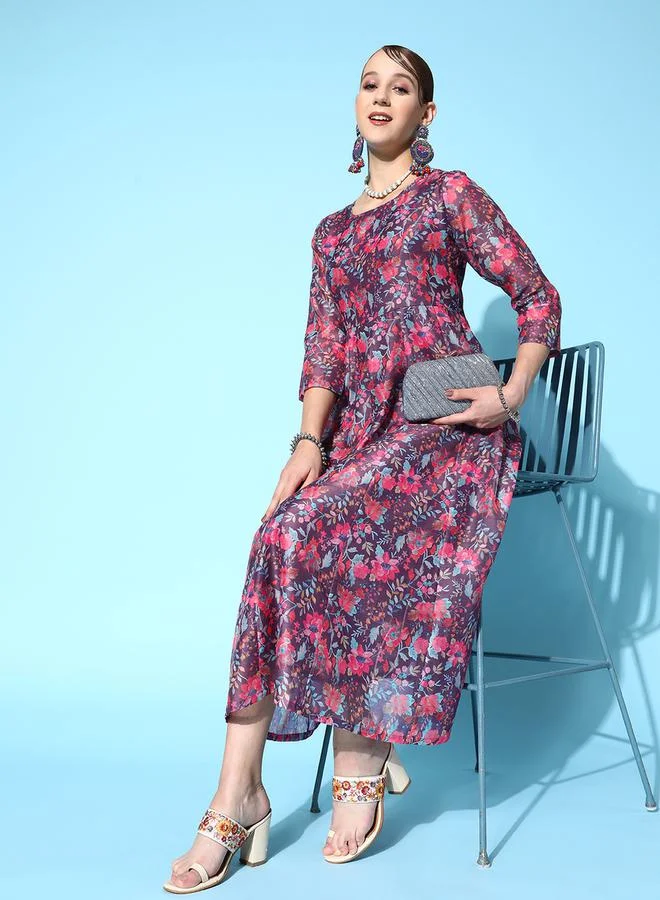 ساسافراس Floral Print Dress